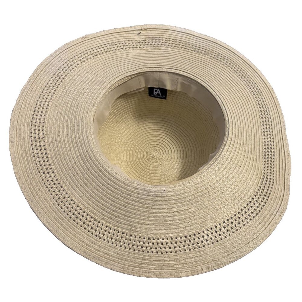 Free Authority Outdoor Woven Sun Beach Hat UPF 50+ Floppy - Picture 6 of 7